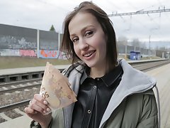 Erik Everhard & Jessika Night in Train Station Smoker Gets Fucked - FakeHub
